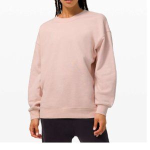 Lululemon Perfectly Oversized Crew in Feather Pink RARE